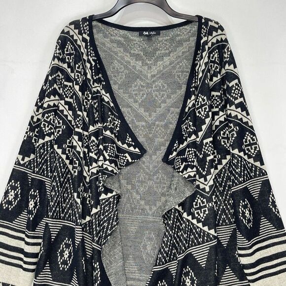 Aztec Cardigan Sweater Womens Medium 64 Sixty Five Draped - Picture 10 of 16